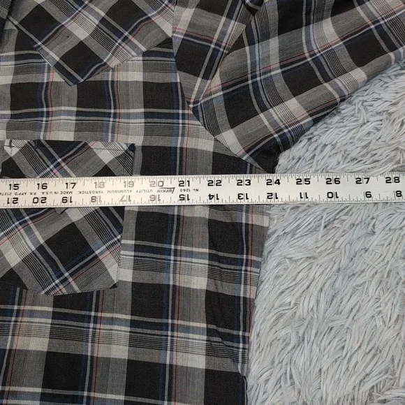 Vintage Ely Cattleman Shirt Mens L Gray Western Pearl Snap Rancher Rodeo Chore - Picture 3 of 10